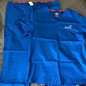 Blue scrubs